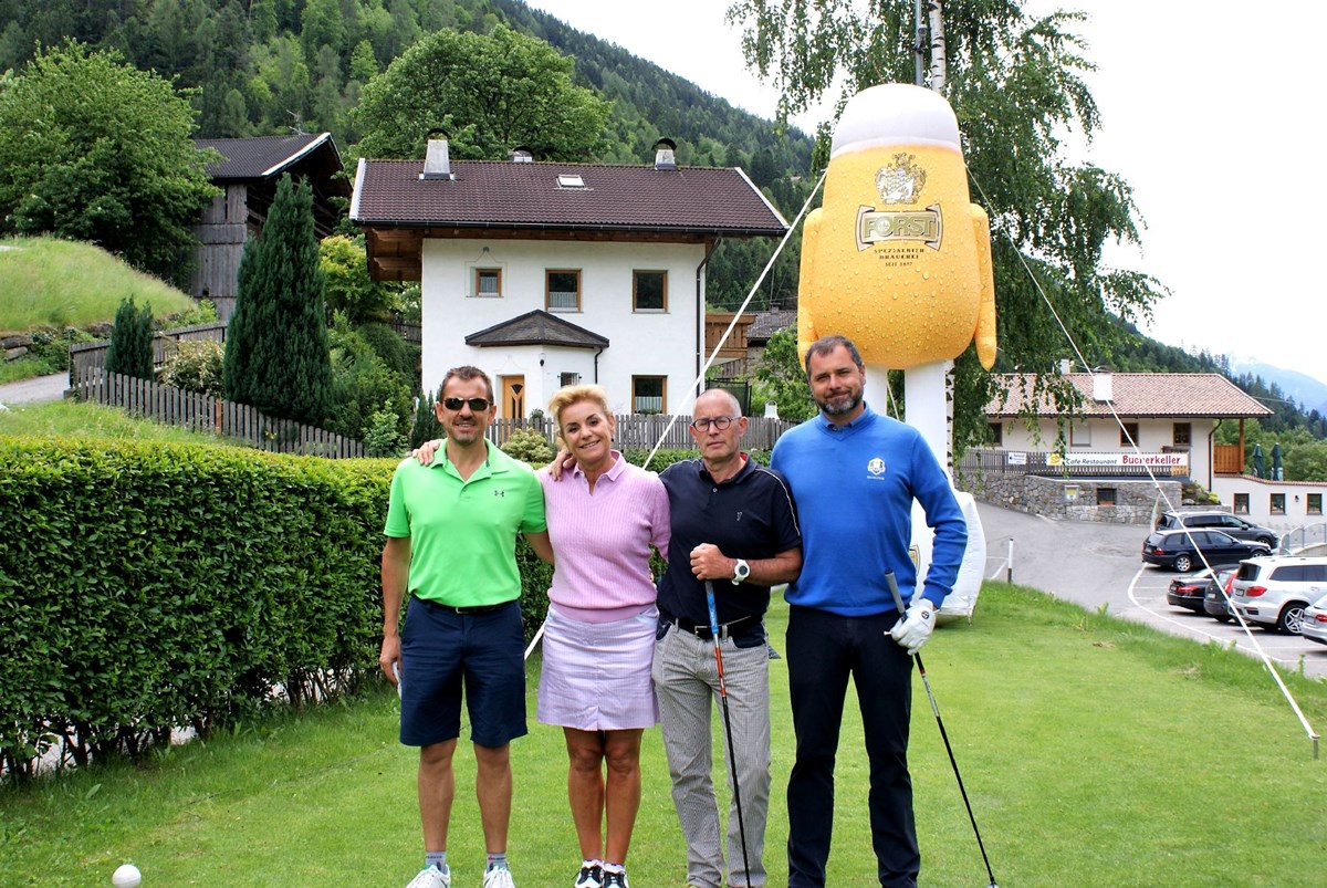 Flight con il vincitore Franz Pföstl e con Helga Fink