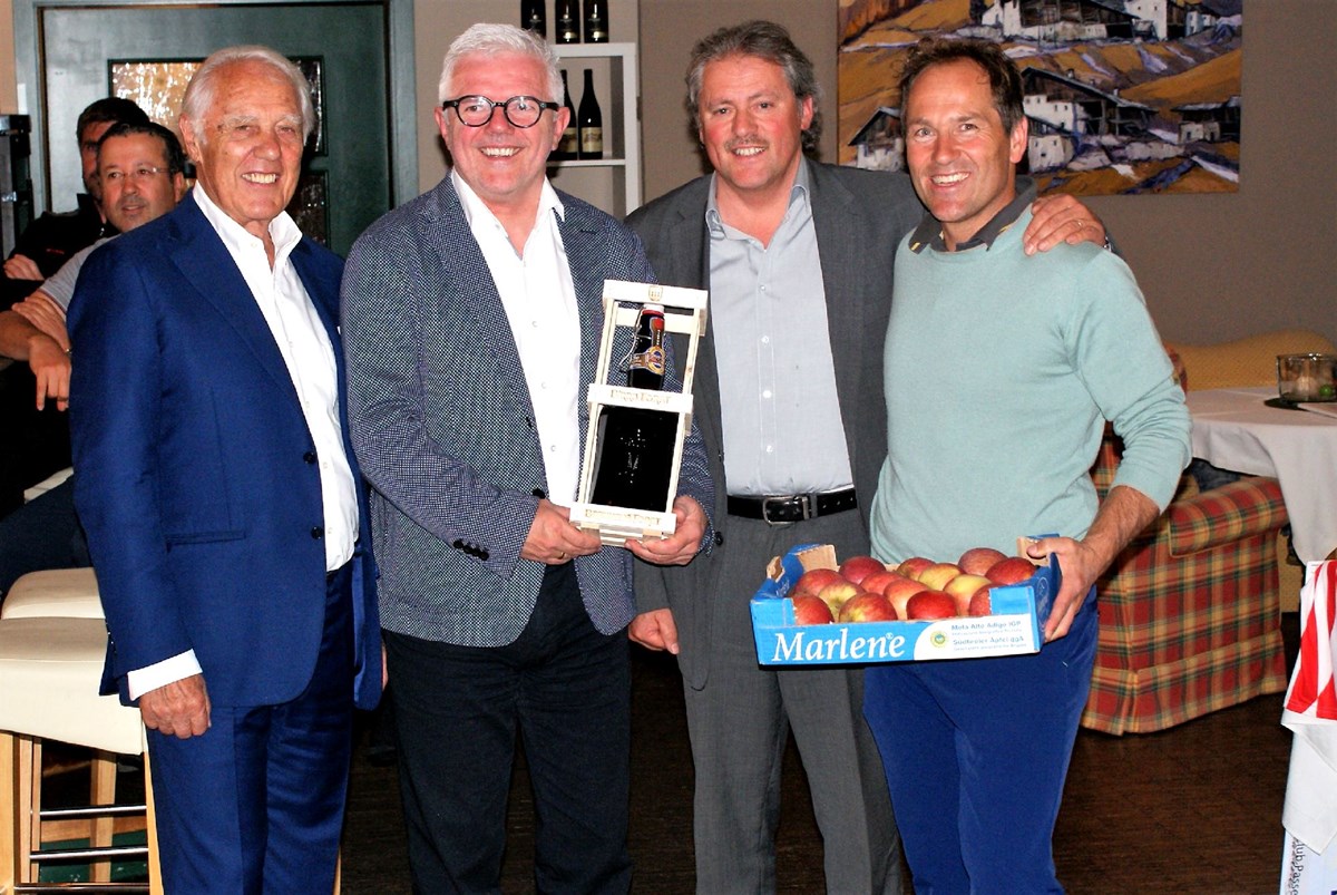 Karl Pichler, Andreas Wenzel, Reinhard Pircher e Peter Runggaldier