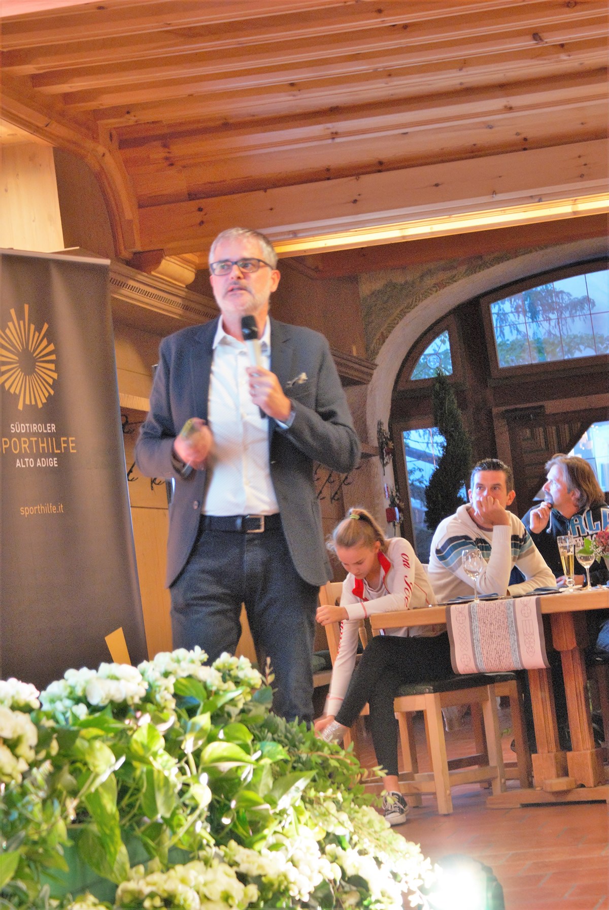 Dott. Alexander Gardetto durante la sua presentazione