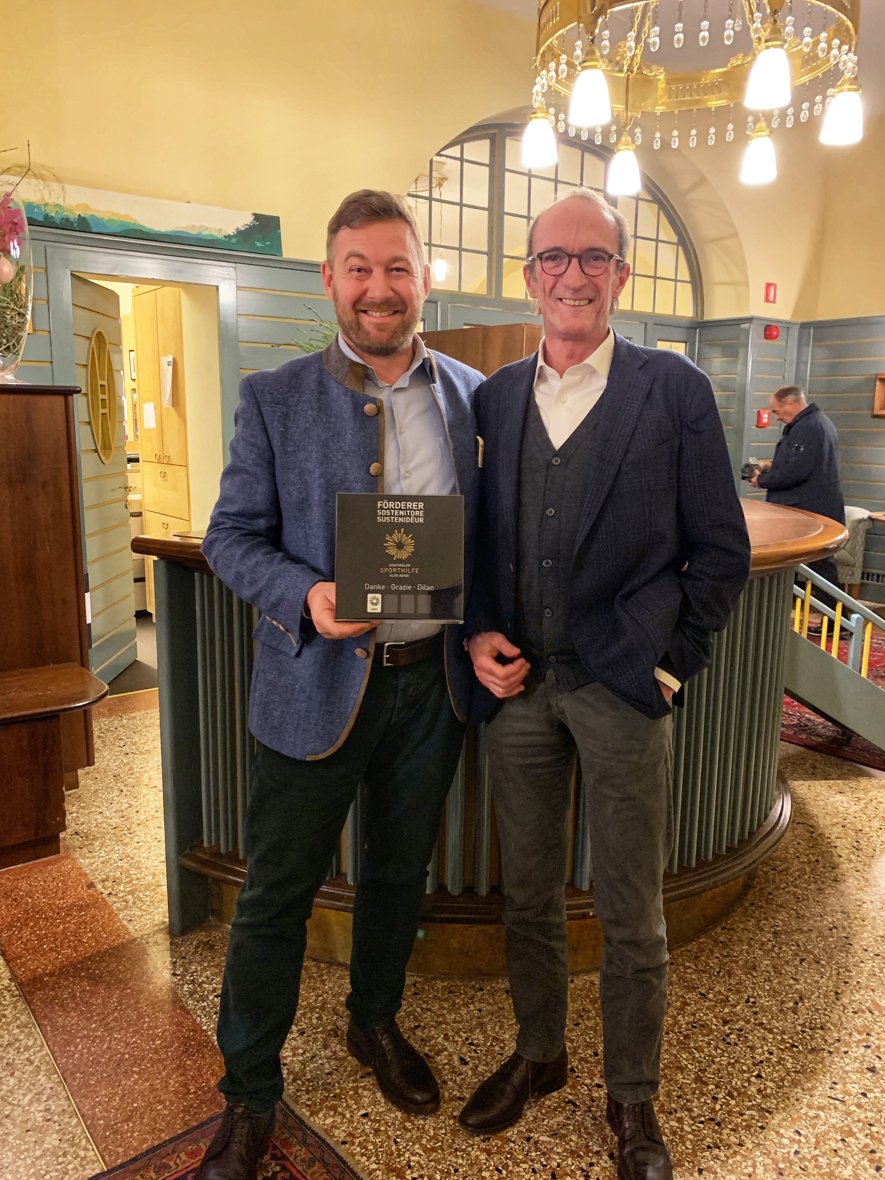 Parkhotel Holzner é SOSTENITORE di Sporthilfe Alto Adige