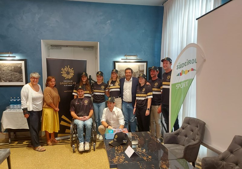 Im Hotel Città in Bozen fand die Präsentation der 9 Elitesportler/innen statt.