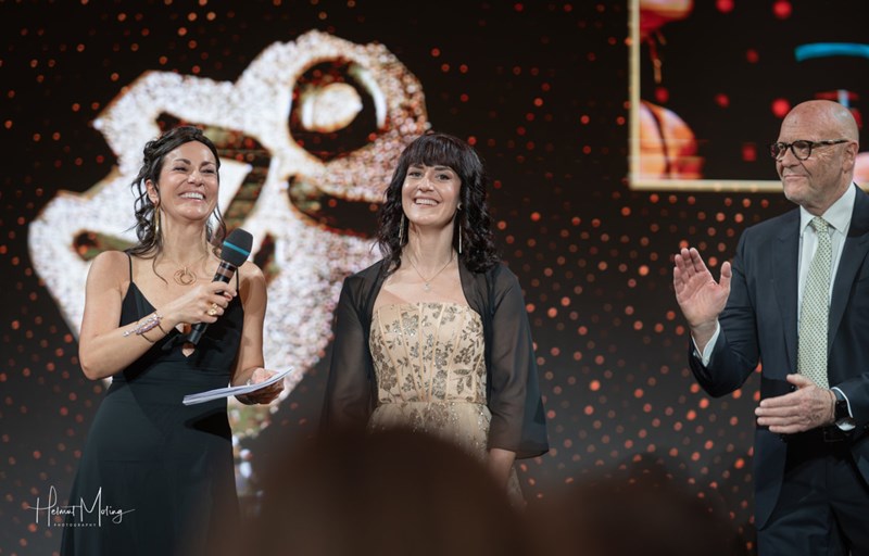 Sportlerin des Jahres 2023: Evelin Lanthaler (Bildmitte)