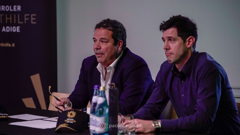 Sporthilfe Präsident Giovanni Podini und Geschäftsführer Georg Gasser blickten zufrieden auf das abgelaufene Jahr und informierten über die zukünftigen Projekte.