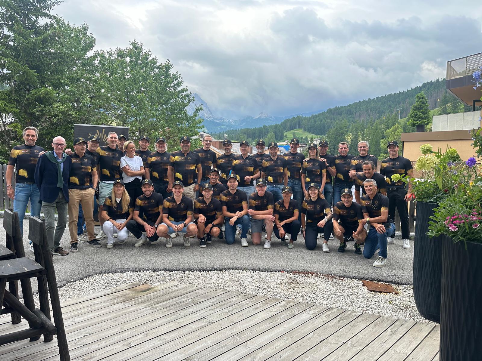 Team Sporthilfe partecipava alla Maratona dles Dolomites con gran personaggi