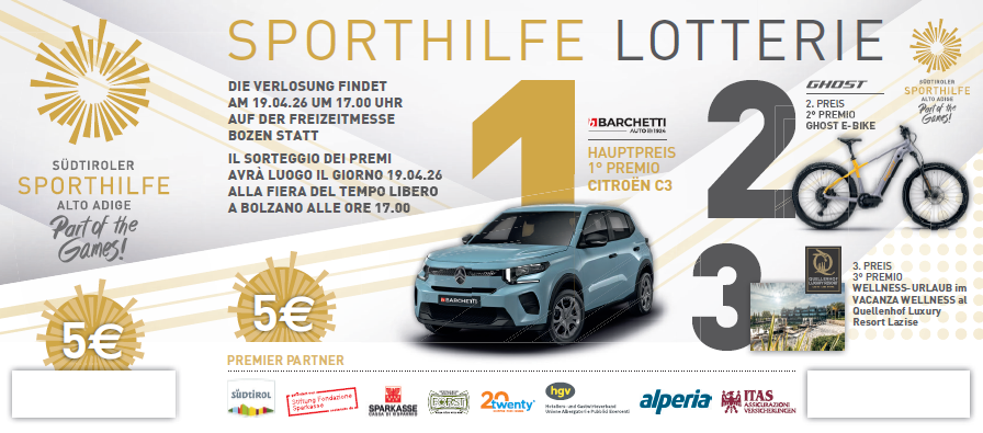 Al via la Lotteria Sporthilfe